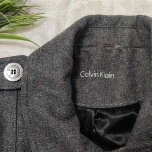 3-Button Gray Notch Lapel Coat